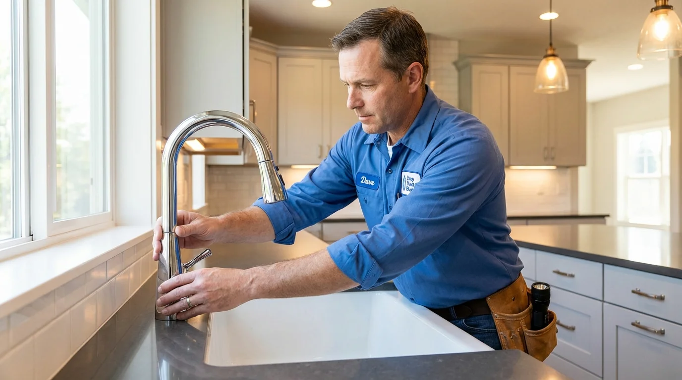 Kitchen faucet installation by Johns Plumbing LLC in Mexico