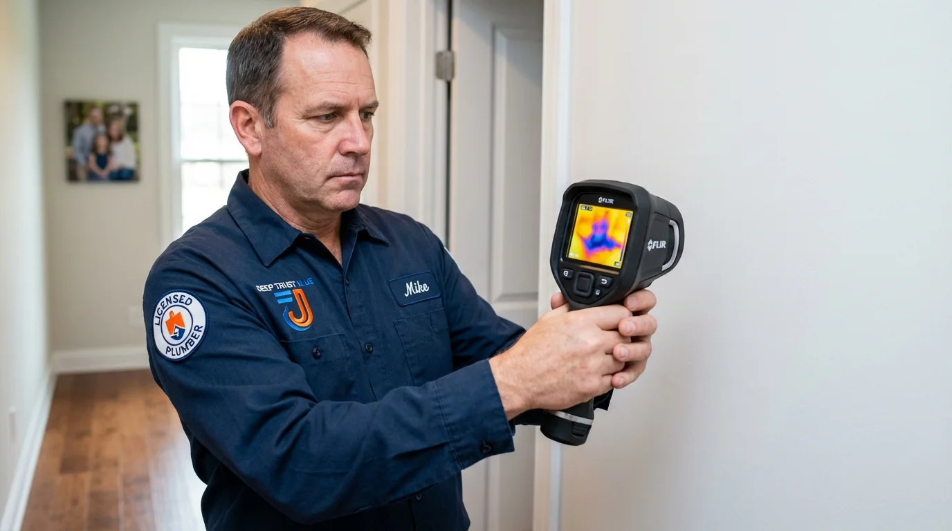 Thermal imaging leak detection by Johns Plumbing LLC in Mexico